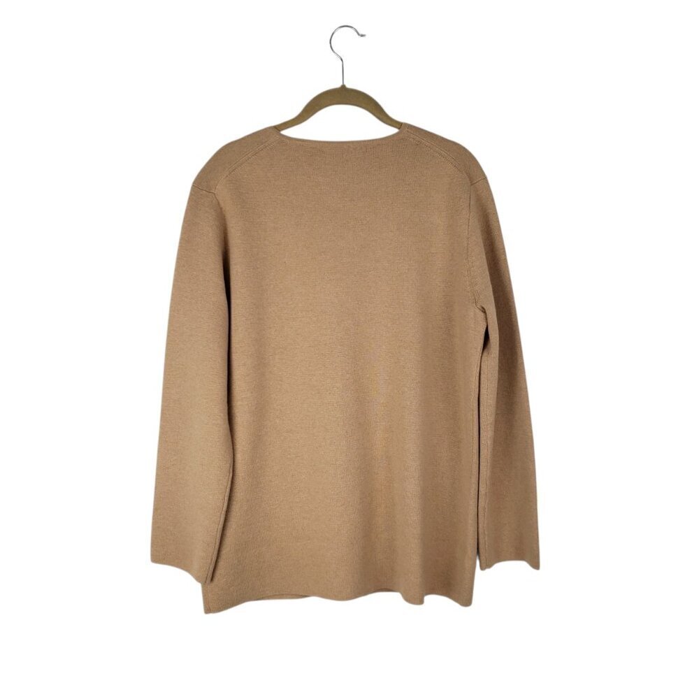 J Crew NWT Giselle V-Neck Sweater Blazer Cardigan Camel BV316 Womens Small - Picture 2 of 8